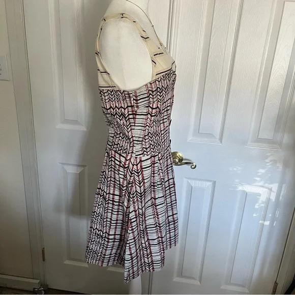 NWOT Marc By‎ Marc Jacobs Cream and Black Striped Mini Dress - Picture 2 of 7